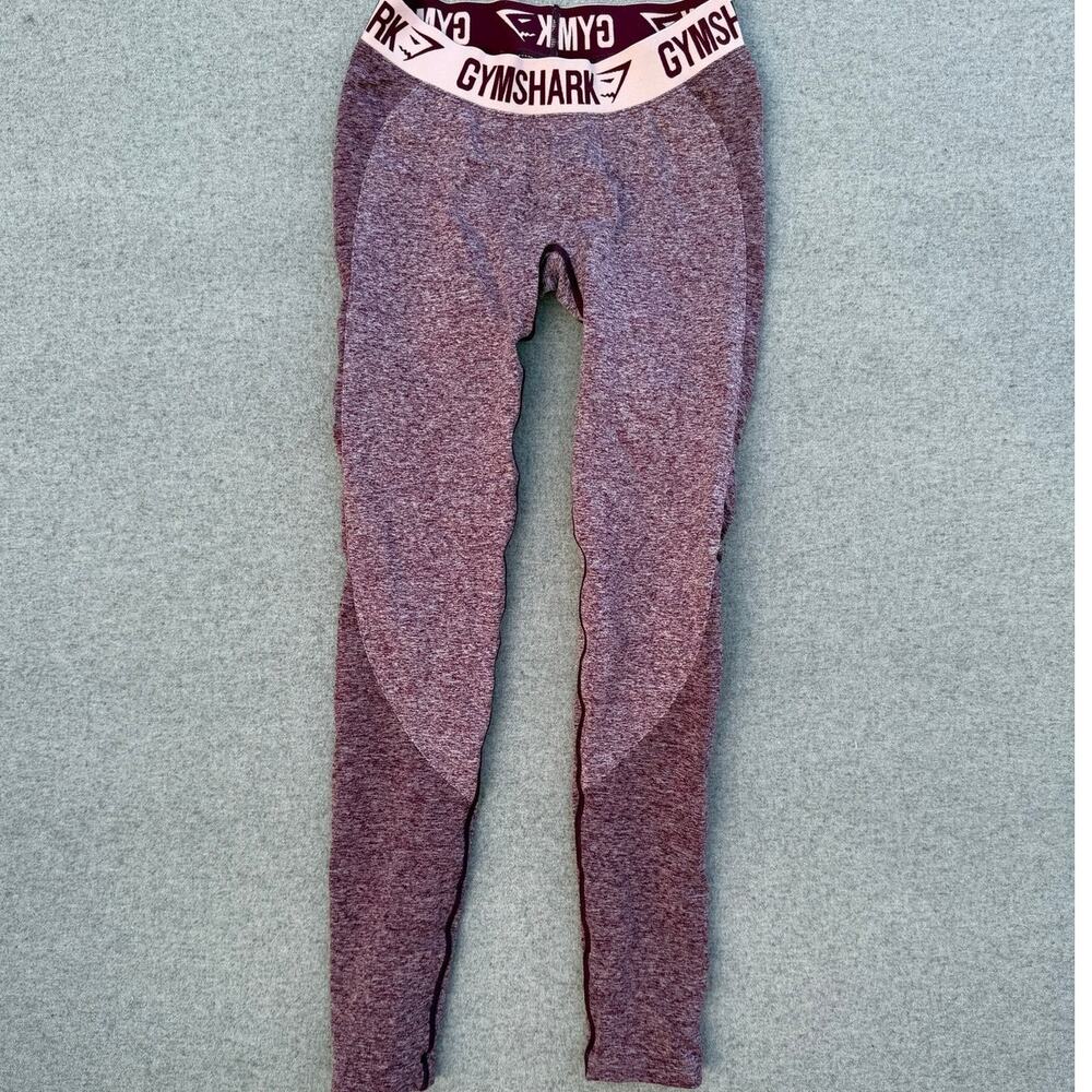 Gymshark Seamless Leggings Burgundy Pink High Waist Size M